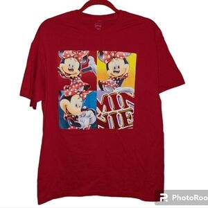Minnie ❤️ Disney Red t-shirt womens Large‎